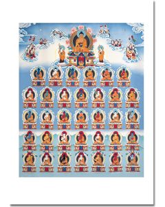Los treinta y cinco Budas de la confesión – lámina grande A2