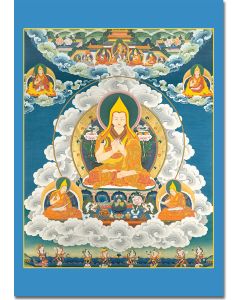Yhe Tsongkhapa 3 (con sus hijos espirituales y Diosas de ofrendas)