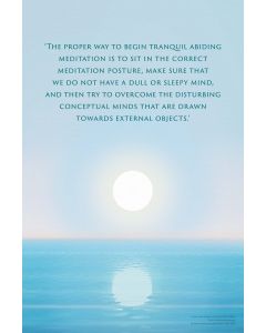 Meaningful Art -  Clear Light of Bliss - MEDIUM POSTER WITH QUOTE (500 x 700 mm)