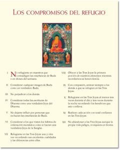 Lámina de sabiduría – Los compromisos del refugio