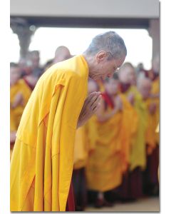 Geshe Kelsang 08 (Prostrating) - A6 card