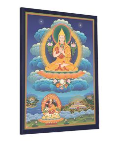 Guru Sumati Buddha Heruka 3 US (with temples) - canvas print (rolled or stretched)