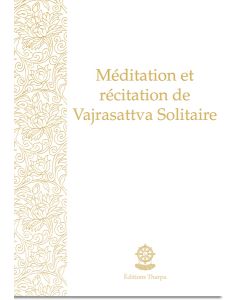 Méditation et récitation de Vajrasattva Solitaire - livret