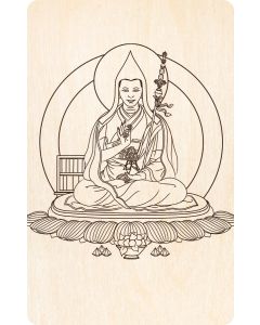 Guéshé Kelsang Gyatso - mini carte en bois