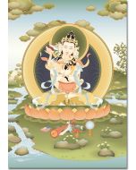 Vajrasattva Father and Mother - A6 card, A5 large card, A4 small poster