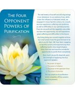 The Four Opponent Powers of Purification - large postcard