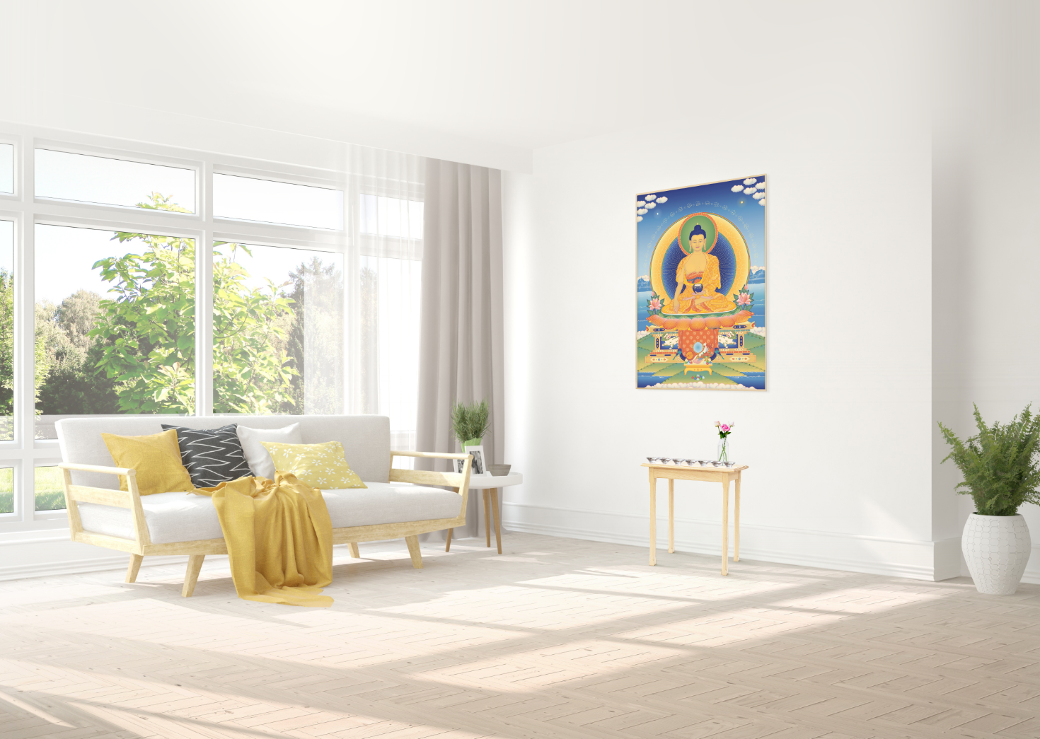 living-room-with-tharpa-buddha-art